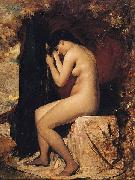 William Etty Seated Female Nude oil painting on canvas